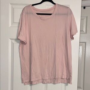 Classic Women's Pink Crew Neck Tee